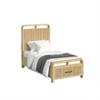 Picket House Furnishings Woodridge Twin Storage 3PC Bedroom Set in Natural