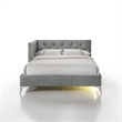 Picket House Furnishings Juniper  Full UPH Corner Bed with LED and USB in Grey