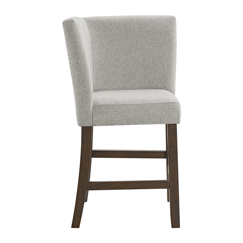 Picket House Furnishings Hester Counter Corner Bench with Upholstered Back