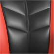 Picket House Furnishings Salzburg Gaming Chair with LED and Speaker in Red