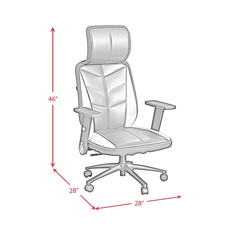 Picket House Furnishings Salzburg Gaming Chair with LED and Speaker in Red