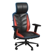 Picket House Furnishings Salzburg Gaming Chair with LED and Speaker in Red