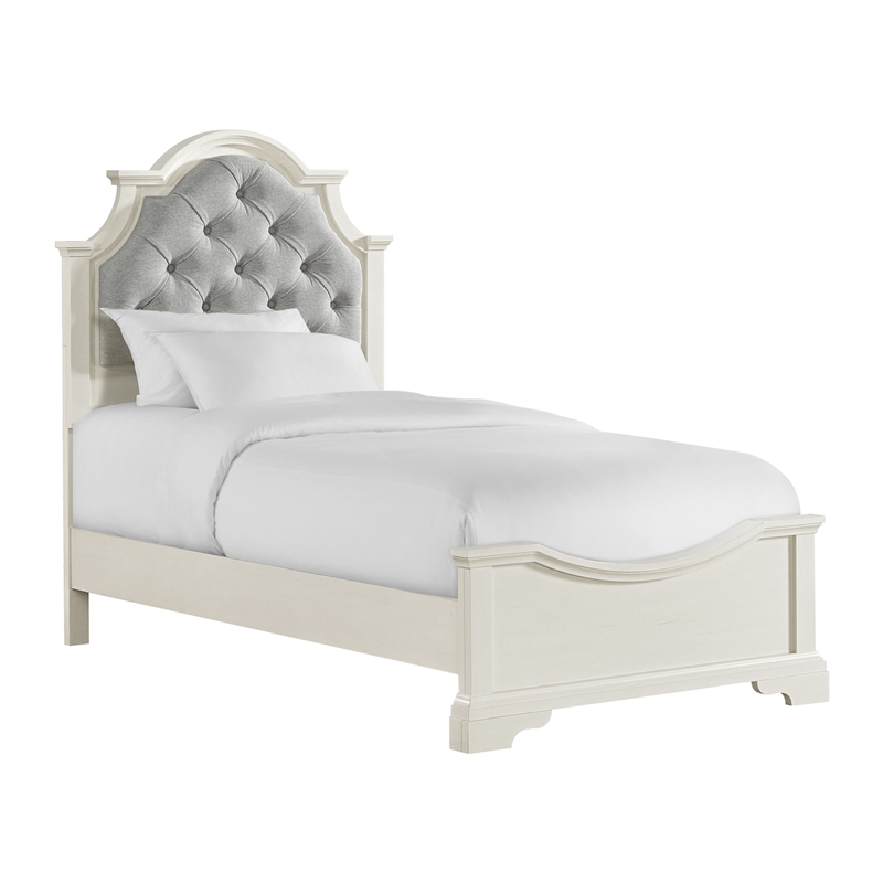 Picket House Furnishings Ulysses Youth Twin UPH 5PC Bedroom Set in White