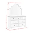Picket House Furnishings Ulysses Youth Twin UPH 5PC Bedroom Set in White
