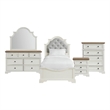 Picket House Furnishings Ulysses Youth Twin UPH 5PC Bedroom Set in White