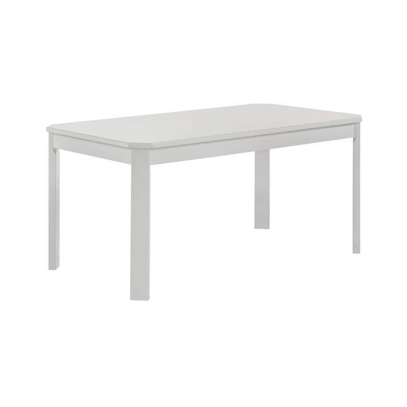 Picket House Furnishings Daniel 5PC Dining Set with Table and 4 Chairs in White