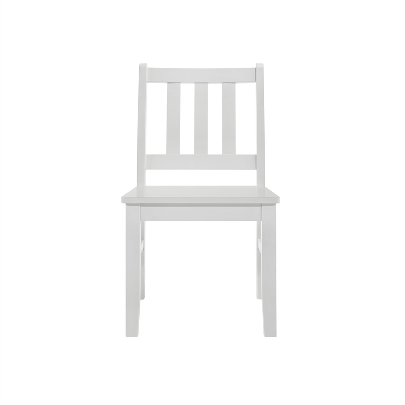 Picket House Furnishings Daniel 5PC Dining Set with Table and 4 Chairs in White