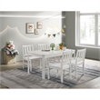Picket House Furnishings Daniel 5PC Dining Set with Table and 4 Chairs in White
