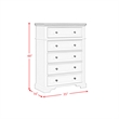 Picket House Furnishings Ulysses Youth Full UPH 3PC Bedroom Set in White