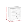 Picket House Furnishings Ulysses Youth Full UPH 3PC Bedroom Set in White
