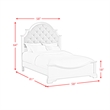 Picket House Furnishings Ulysses Youth Full UPH 5PC Bedroom Set in White