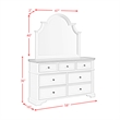 Picket House Furnishings Ulysses Youth Full UPH 5PC Bedroom Set in White