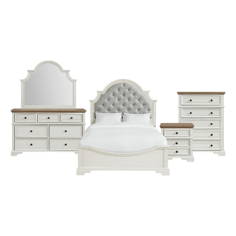 Picket House Furnishings Ulysses Youth Full UPH 5PC Bedroom Set in White