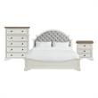 Picket House Furnishings Ulysses Youth King UPH 3PC Bedroom Set in White