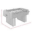 Picket House Furnishings Nix Foosball Table