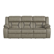 Picket House Furnishings Kaoru Motion Sofa with DDT-Drawer and PWS -Corral Gray
