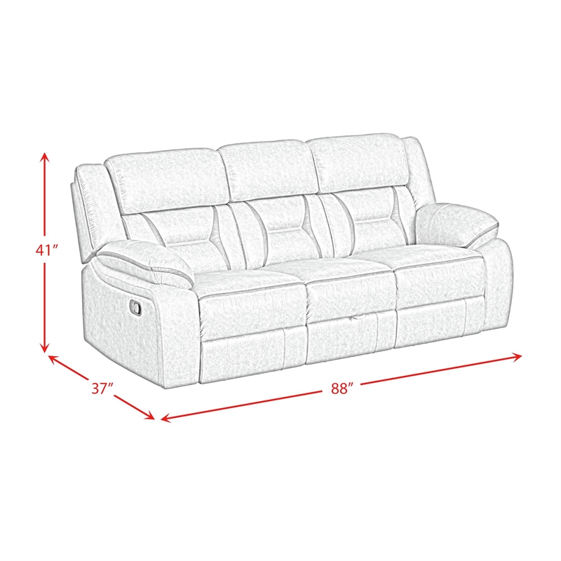 Picket House Furnishings Kaoru Motion Sofa with DDT-Drawer and PWS -Corral Gray