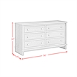 Picket House Furnishings Cassian Bedroom Dresser in Oak