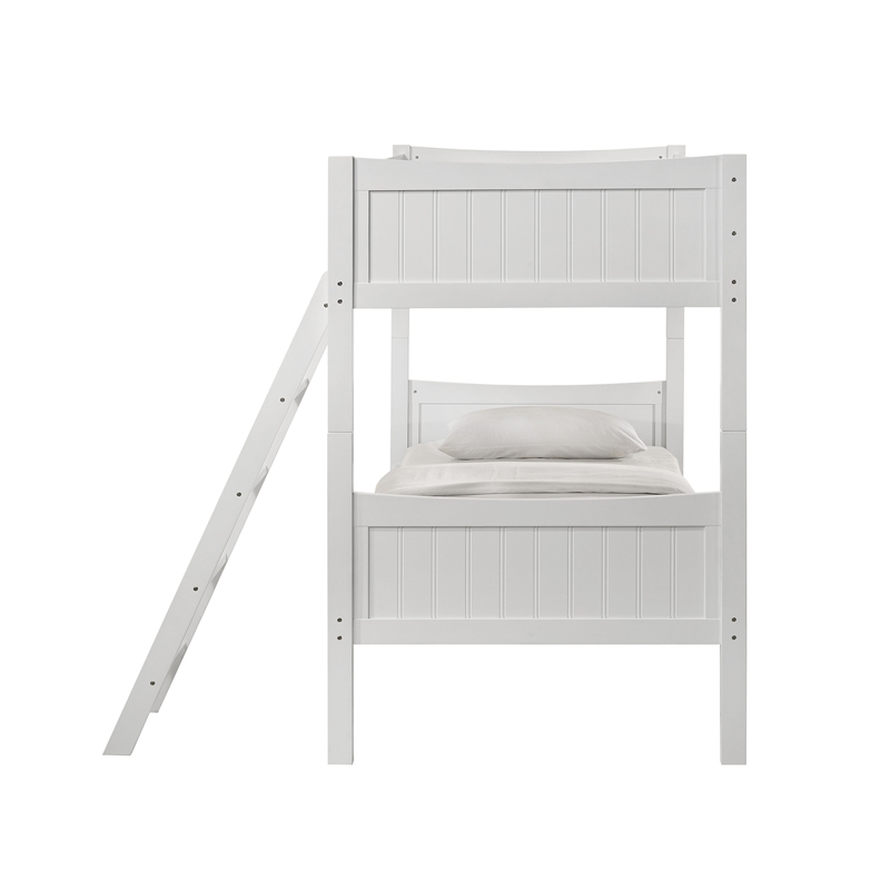 Picket House Furnishings Santino Over Twin Bunk White
