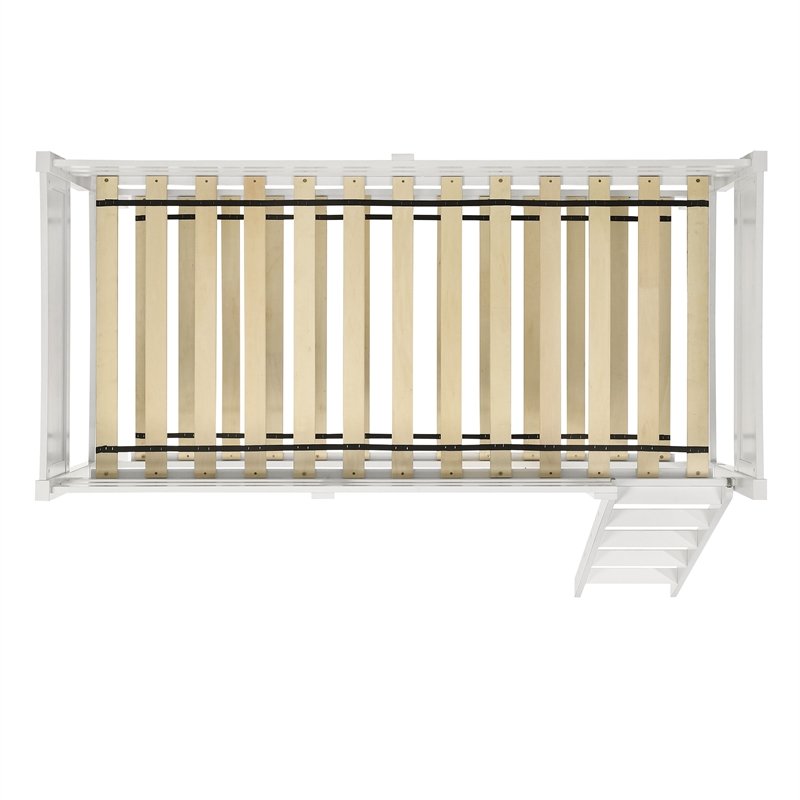 Picket House Furnishings Santino Over Twin Bunk White