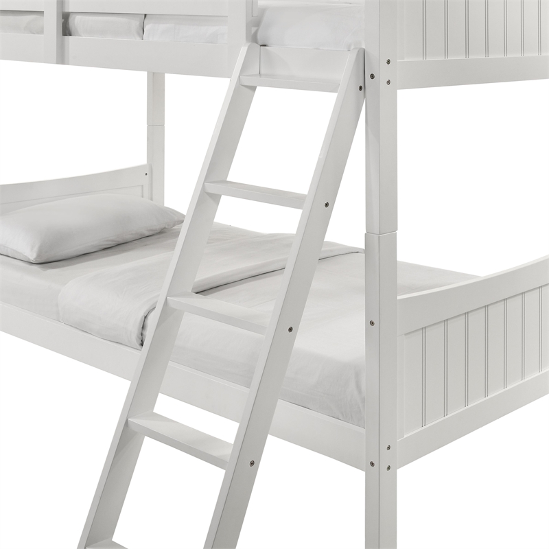 Picket House Furnishings Santino Over Twin Bunk White