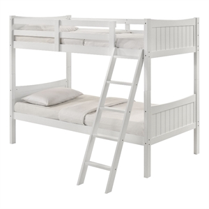 Picket House Furnishings Santino Over Twin Bunk White