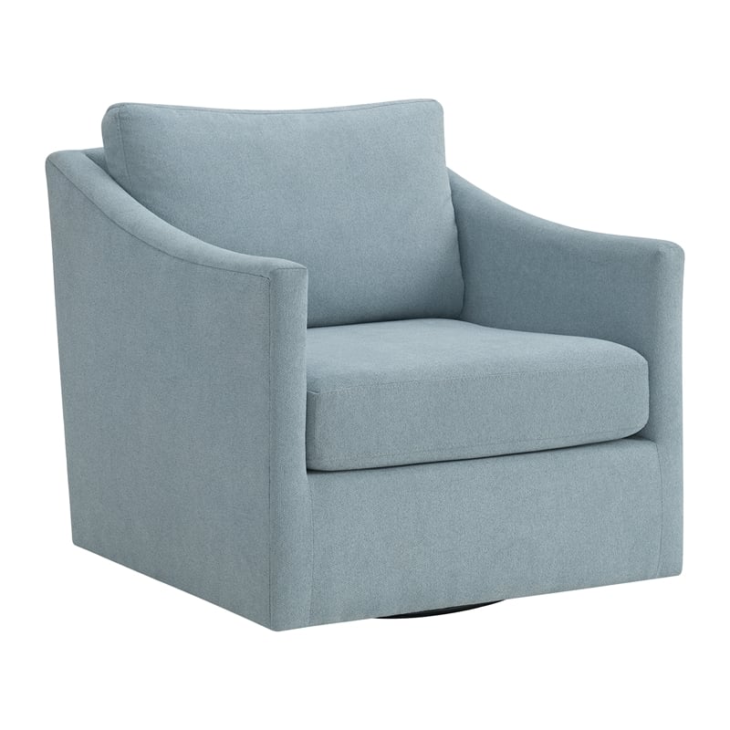 Picket House Furnishings Hannah Swivel Chair in Freya Light Blue