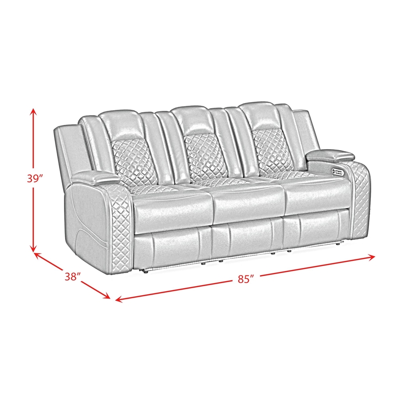 Picket House Furnishings Amias 2PC Living Room Set in Pebble Oyster