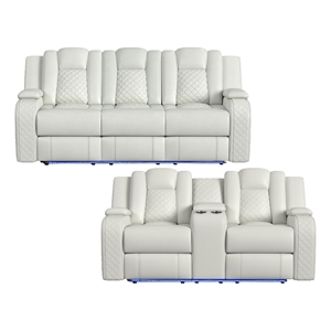 Picket House Furnishings Amias 2PC Living Room Set in Pebble Oyster