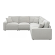 Picket House Furnishings Joan 5PC Power Motion Sectional Set - Culp Bloke Cotton