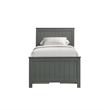 Picket House Furnishings Santino Twin Captains Bed in Gray