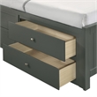 Picket House Furnishings Santino Twin Captains Bed in Gray