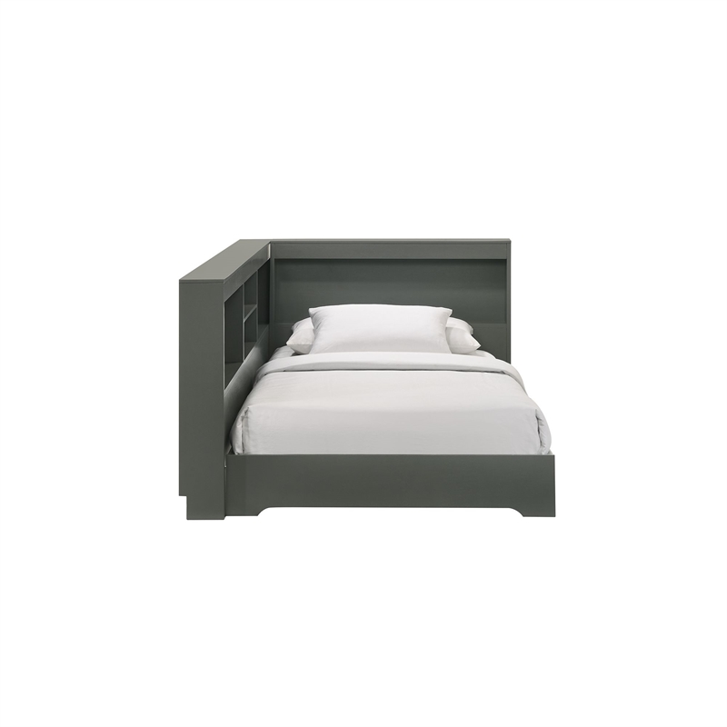 Picket House Furnishings Santino Twin Corner Bed in Grey