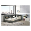 Picket House Furnishings Santino Twin Corner Bed in Grey