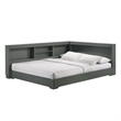 Picket House Furnishings Santino Full Corner Bed in Grey