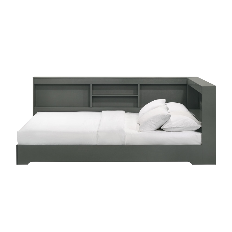 Picket House Furnishings Santino Full Corner Bed in Grey