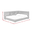 Picket House Furnishings Santino Full Corner Bed in Grey
