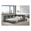 Picket House Furnishings Santino Full Corner Bed in Grey