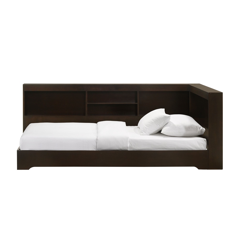 Picket House Furnishings Santino Twin Corner Bed in Espresso