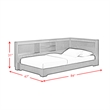 Picket House Furnishings Santino Twin Corner Bed in Espresso