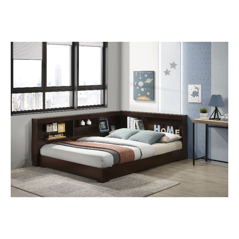 Picket House Furnishings Santino Full Corner Bed in Espresso
