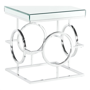 Picket House Furnishings Katie Square Mirrored End Table