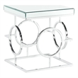 Picket House Furnishings Katie Square Mirrored End Table