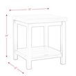 Picket House Furnishings Caleb End Table with Marble Top