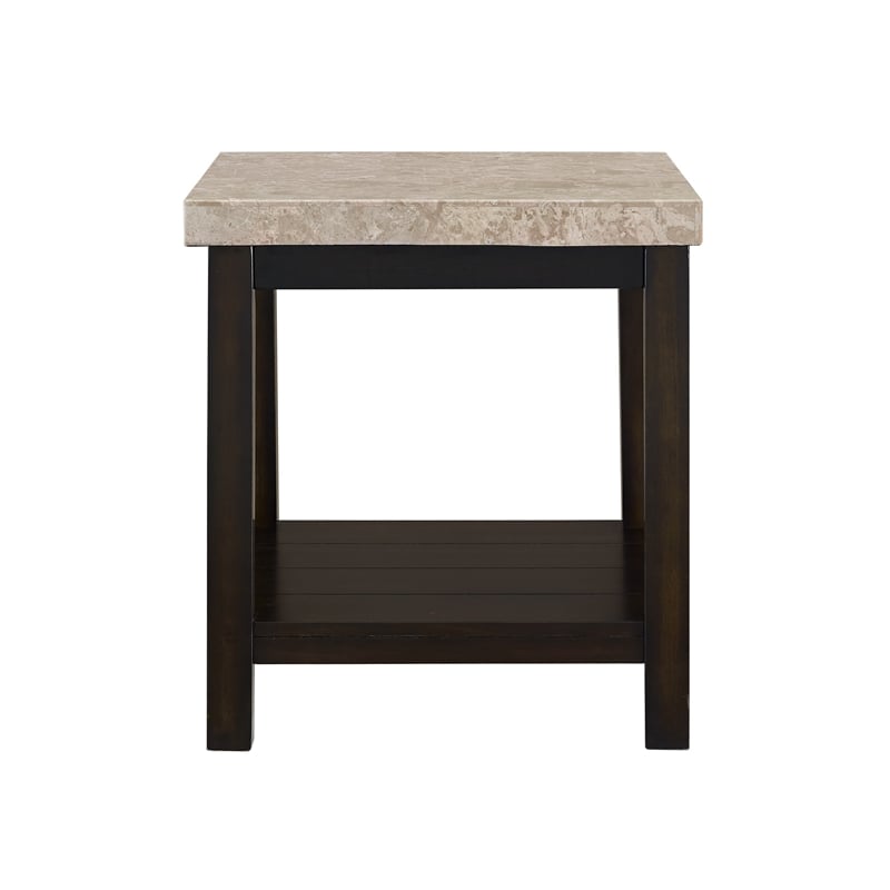 Picket House Furnishings Caleb End Table with Marble Top