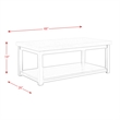 Picket House Furnishings Caleb Coffee Table w/ Marble Top
