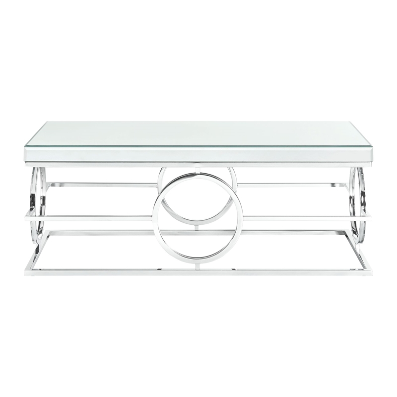 Picket House Furnishings Katie Rectangle Mirrored Coffee Table
