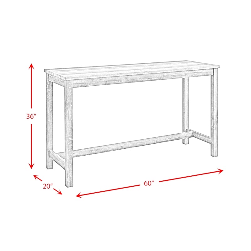 Picket House Furnishings Turner Multipurpose Bar Table Set in Natural