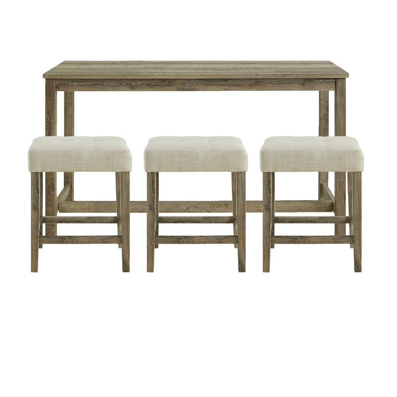 Picket House Furnishings Turner Multipurpose Bar Table Set in Natural