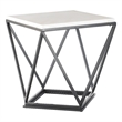 Picket House Furnishings Conner End Table with Metal Leg